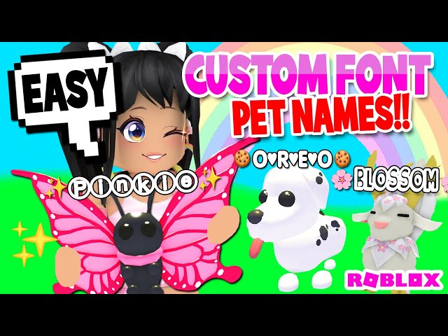 how to name your pet in adopt me